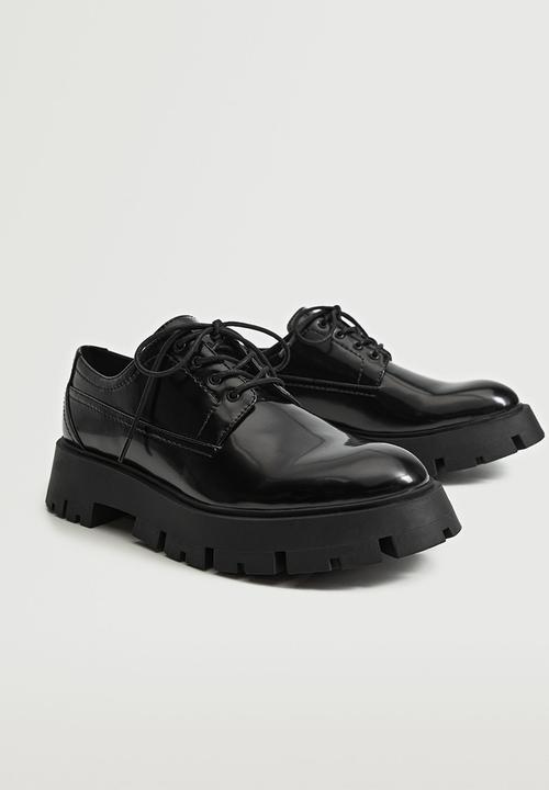 MANGO - Neil track sole derby - black