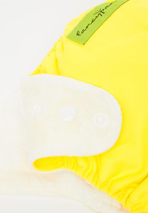 Bamboo Baby - Fancypants originals pocket nappy - bamboo insert - sunshine