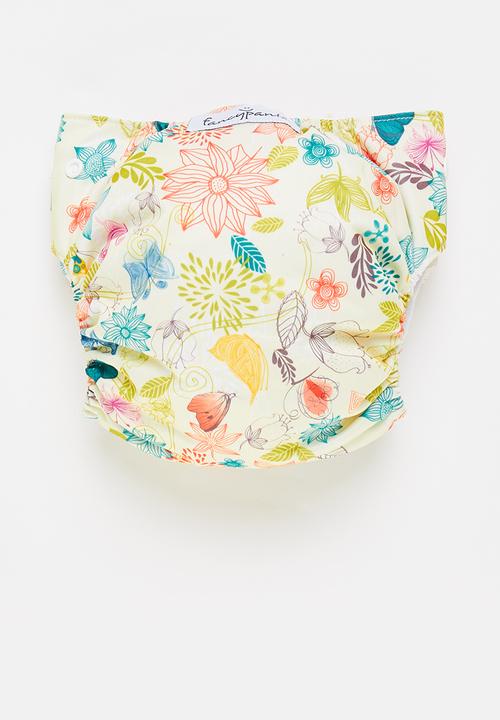 Bamboo Baby - Fancypants basic pocket nappy - bamboo insert - floral print 