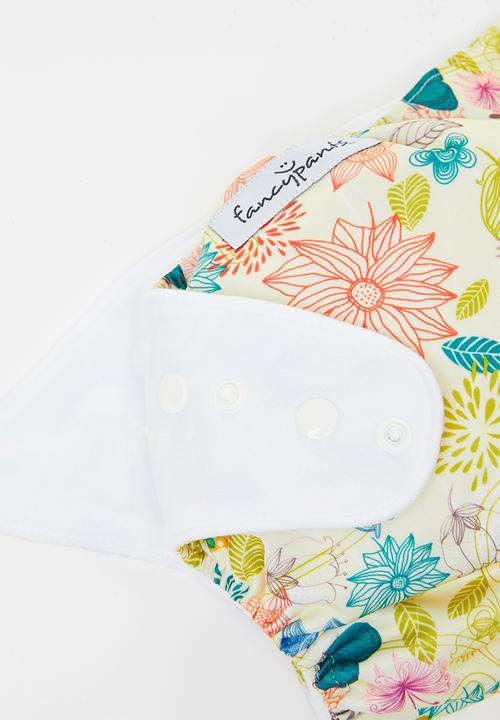 Bamboo Baby - Fancypants basic pocket nappy - bamboo insert - floral print 