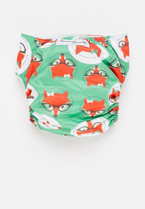 Bamboo Baby - Fancypants all in one nappy - fox print 