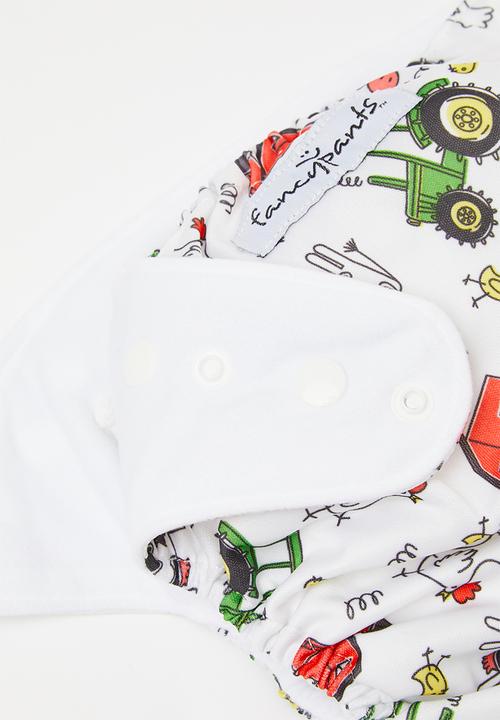 Bamboo Baby - Fancypants all in one nappy - farm yard print 