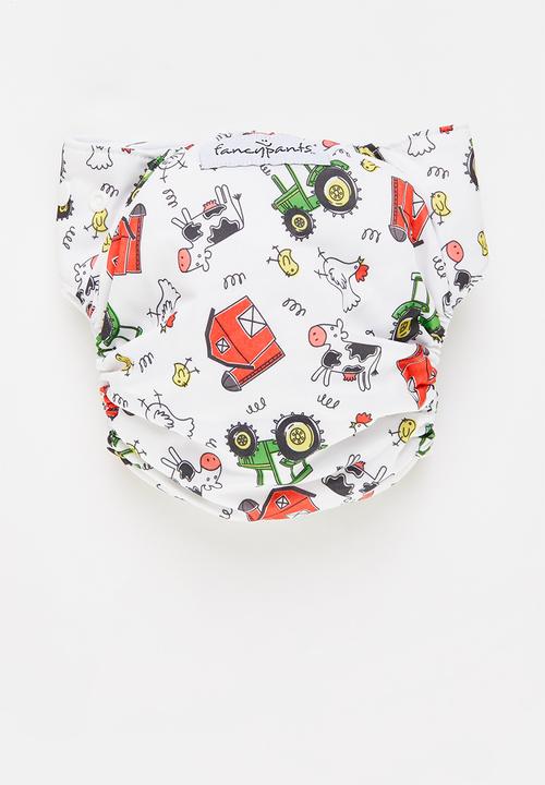 Bamboo Baby - Fancypants all in one nappy - farm yard print 