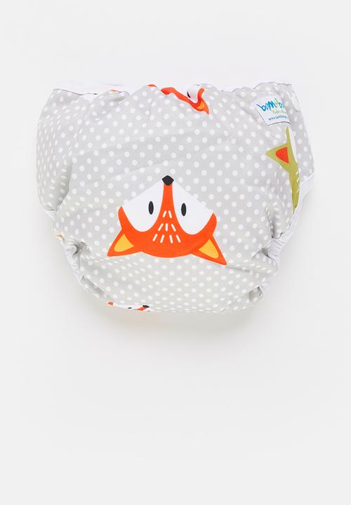 Bamboo Baby - All in one nappy - foxy print