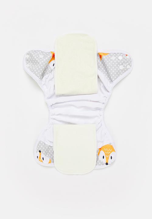 Bamboo Baby - All in one nappy - foxy print