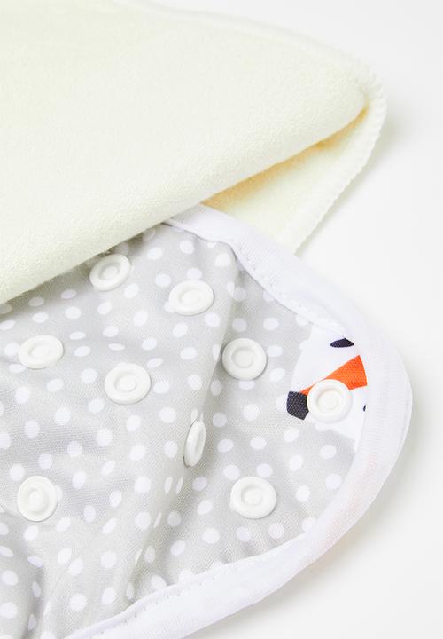 Bamboo Baby - All in one nappy - foxy print