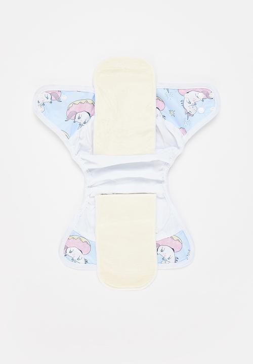 Bamboo Baby - All in one nappy - unicorn print 