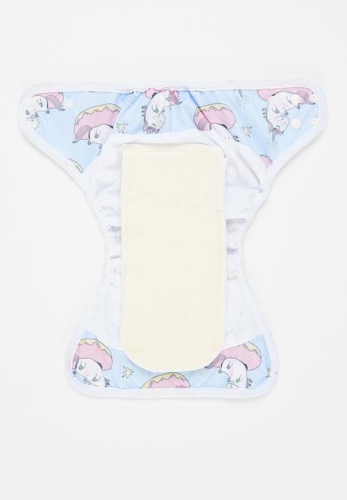 Bamboo Baby - All in one nappy - unicorn print 