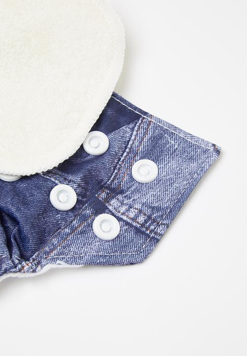 Bamboo Baby - Newborn all in one nappy - denim