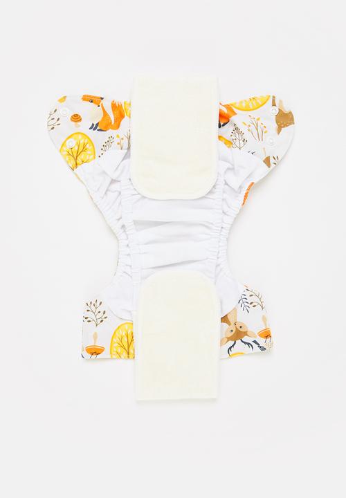 Bamboo Baby - Newborn all in one nappy - forest print 
