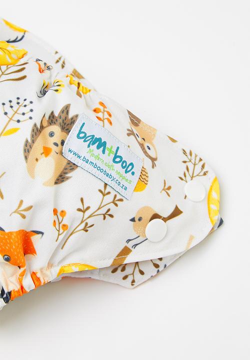 Bamboo Baby - Newborn all in one nappy - forest print 
