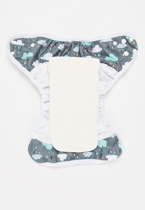 Bamboo Baby - All in one nappy - cloud