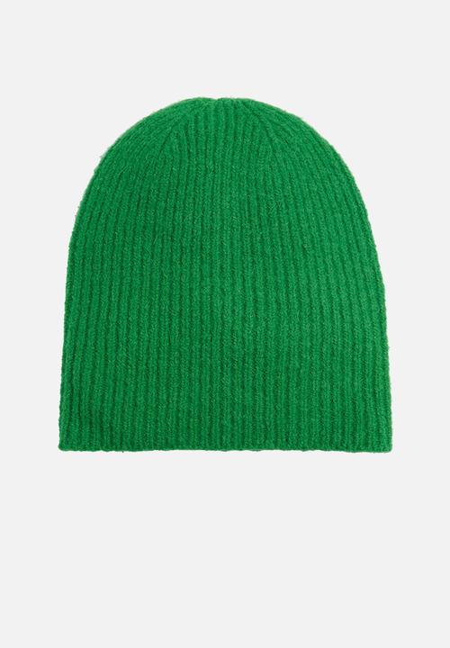 MANGO - Knit beanie - green