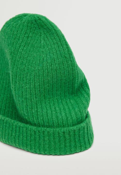 MANGO - Knit beanie - green