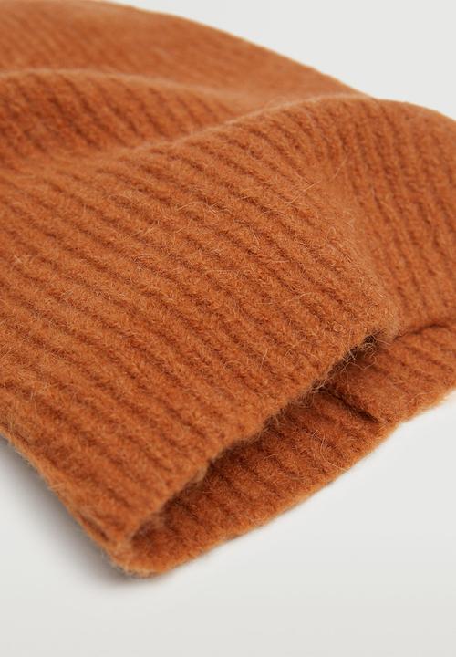 MANGO - Knit beanie - orange