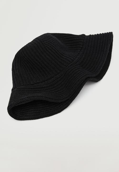 MANGO - Bucket hat -  black