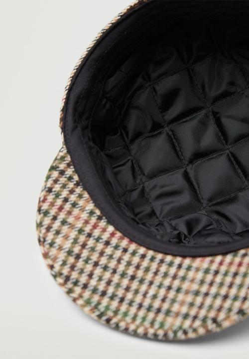 MANGO - Visor beret - brown