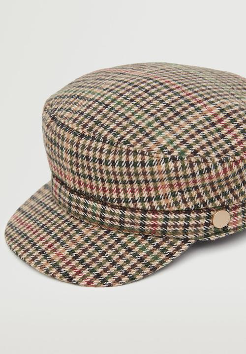 MANGO - Visor beret - brown