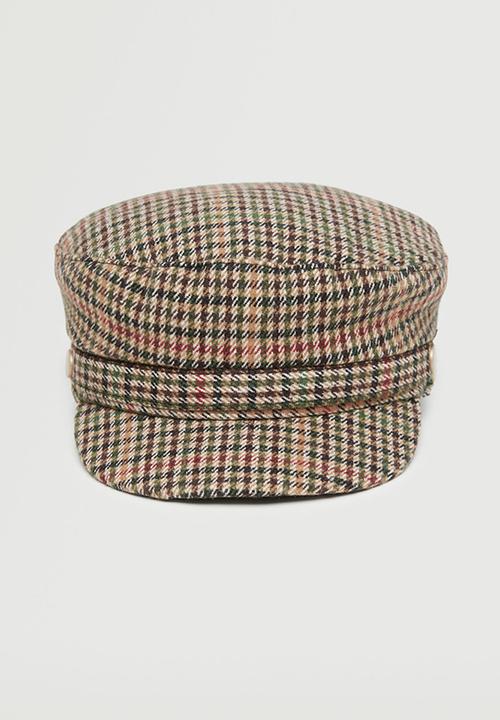 MANGO - Visor beret - brown