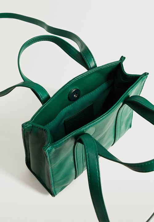 MANGO - Mini shopper bag - green