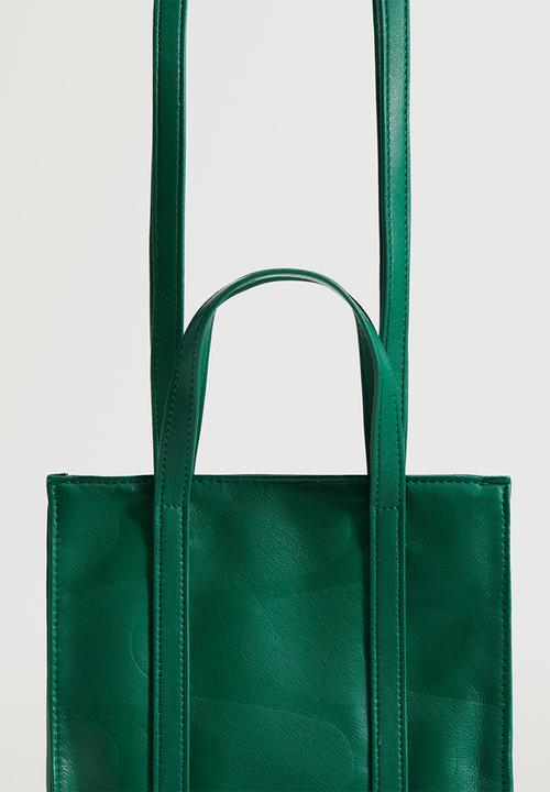 MANGO - Mini shopper bag - green