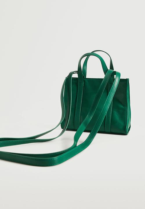 MANGO - Mini shopper bag - green