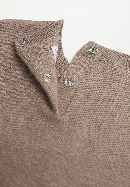 MANGO - Sweater jinb - medium brown