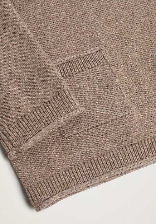 MANGO - Sweater jinb - medium brown