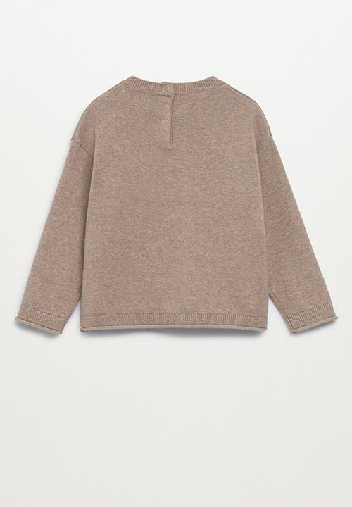 MANGO - Sweater jinb - medium brown