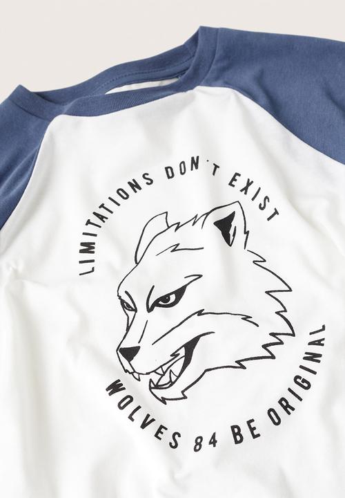MANGO - T-shirt urban - blue