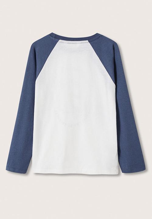 MANGO - T-shirt urban - blue