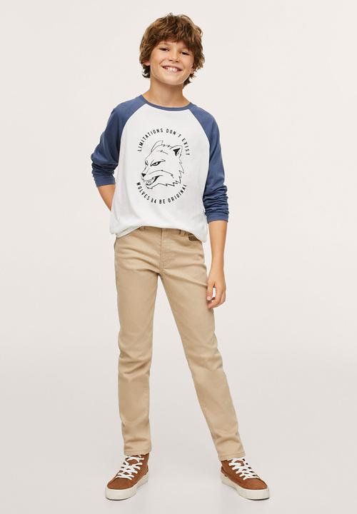 MANGO - T-shirt urban - blue