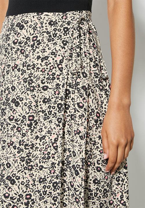 Superbalist - Easy wrap skirt - pink pop ditsy
