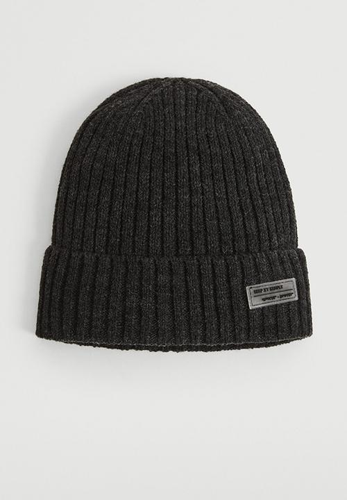 MANGO - Hat knit - dark grey