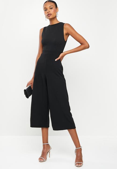 Missguided - Racer neck culotte - black