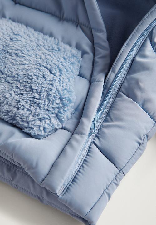 MANGO - Anorak teddy - blue