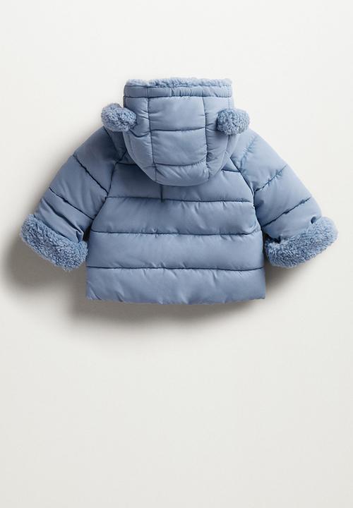 MANGO - Anorak teddy - blue