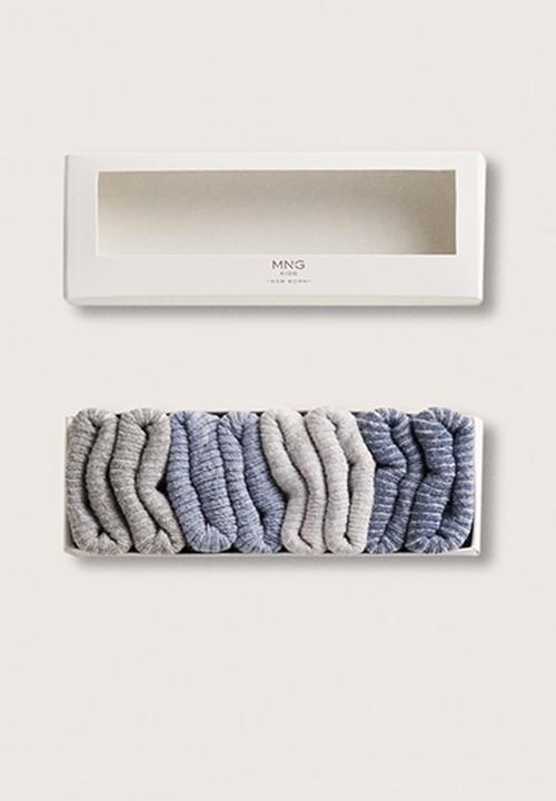 MANGO - Socks weston - grey & blue 