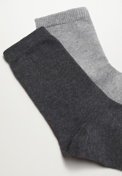 MANGO - Socks uni - grey