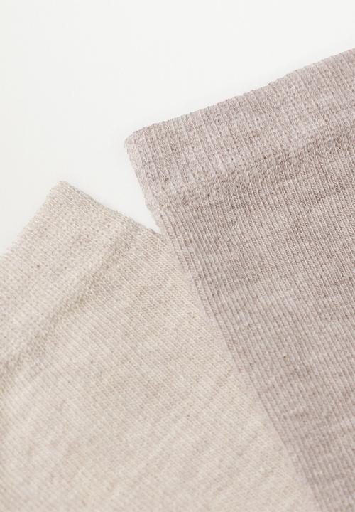 MANGO - Socks uni - brown