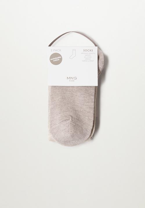 MANGO - Socks uni - brown