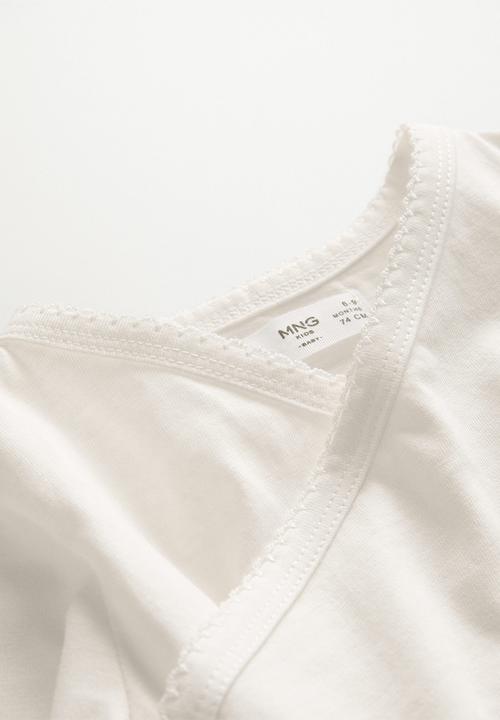 MANGO - T-shirt kora - white