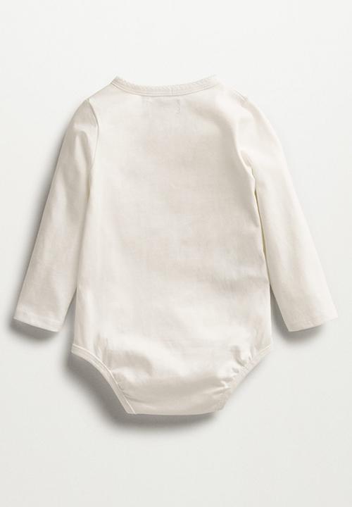 MANGO - T-shirt kora - white