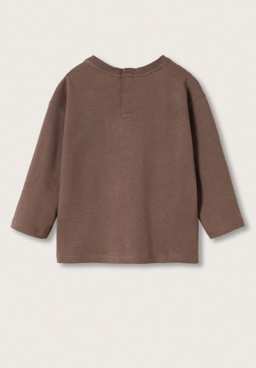 MANGO - T-shirt artic - brown