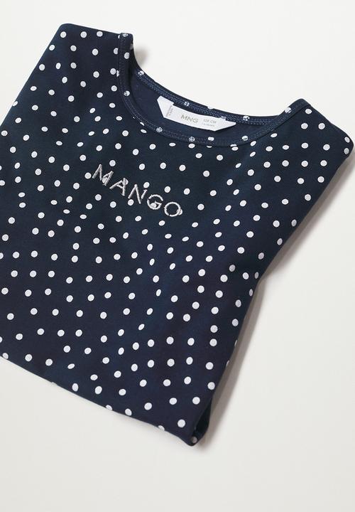MANGO - T-shirt mangofi-h - navy