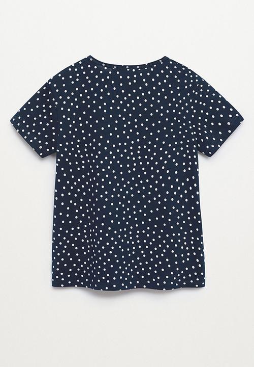 MANGO - T-shirt mangofi-h - navy