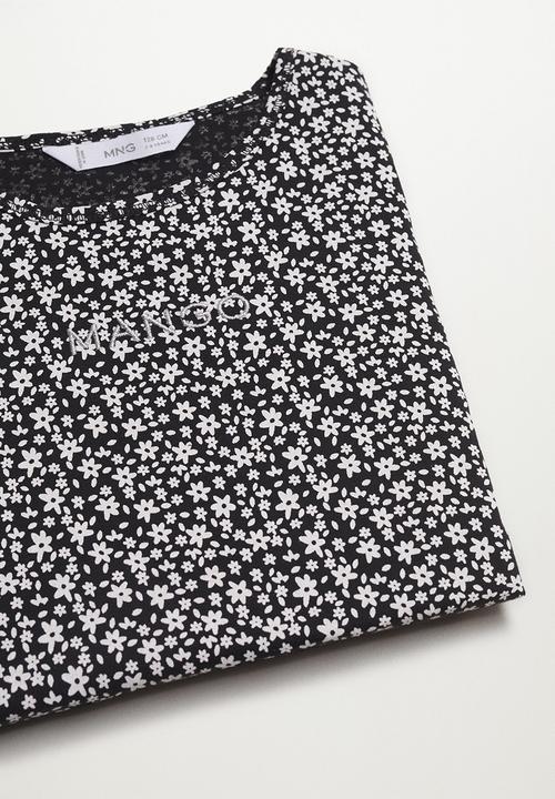 MANGO - T-shirt mangofi-h - black