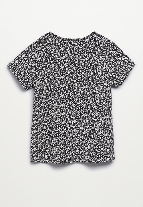 MANGO - T-shirt mangofi-h - black