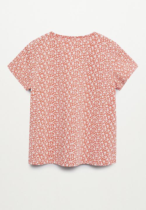MANGO - T-shirt mangofi-h - pink