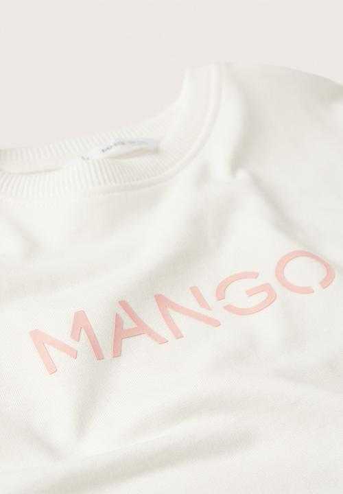 MANGO - Sweatshirt mangolog - off white 